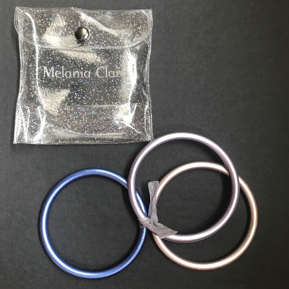 Melania Clara 3 Piece Mermaid Metallic Bangle Set